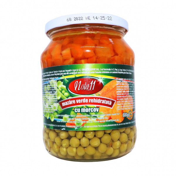 Mazare verde cu morcovi Nota11 720 ml