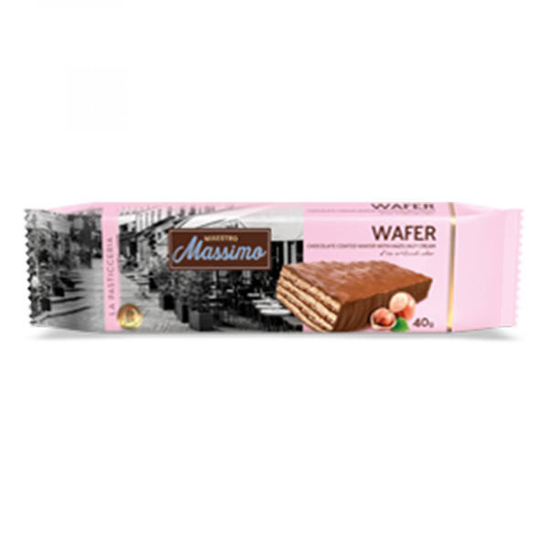 Napolitana cu alune Maestro Massimo 40g, 24 buc