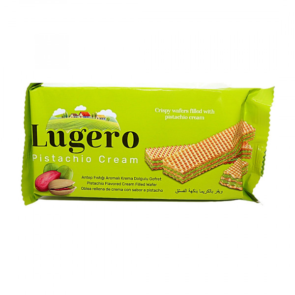 Napolitane cu fistic Lugero 55 g, 24 buc