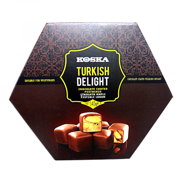 Rahat turcesc cu fistic glazurat cu ciocolata Koska 140 g