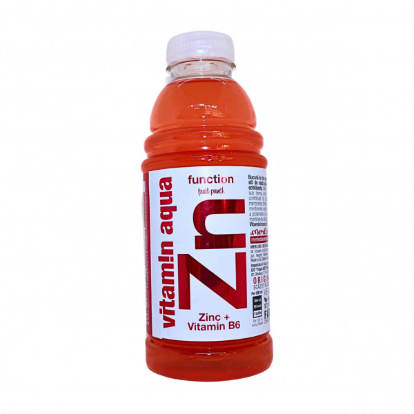 Apa vitaminizata Fruit Punch Zinc + Vitamina B6, 600 ml SGR