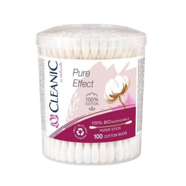 Betisoare igienice Cleanic Pure Effect, 200 buc