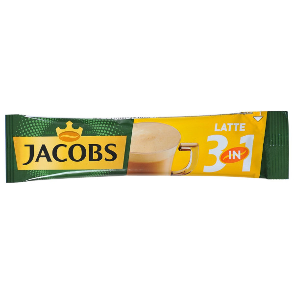Cafea instant 3 in 1 Jacobs Latte 12,5 g, 10 plicuri