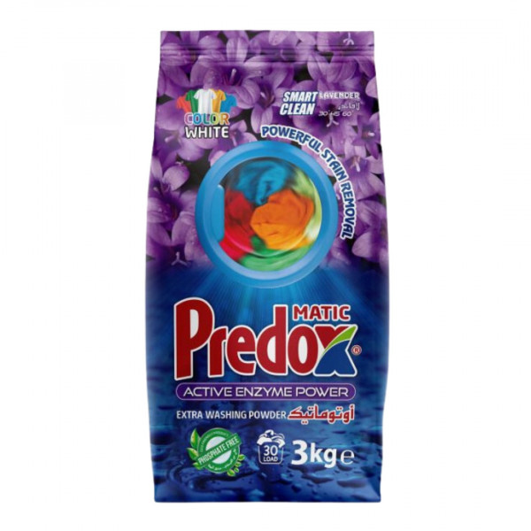 Detergent automat pudra Predox Lavender 3 kg, 30 spalari