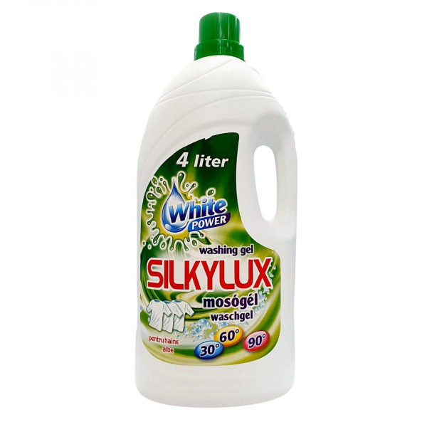 Detergent lichid pentru haine albe Silkylux 4 L