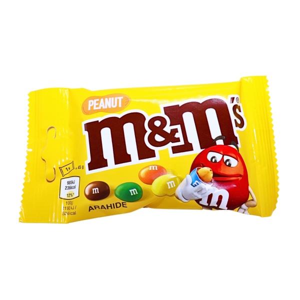 Drajeuri de alune M&M 45g, 24 buc