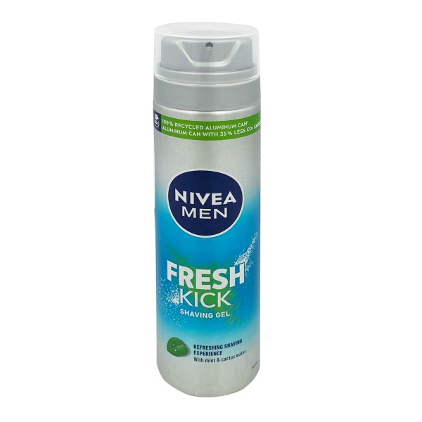 Gel de ras Nivea Men Fresh Kick, 200 ml