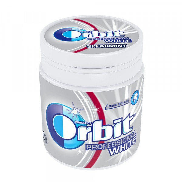 Guma pastile Orbit Proffesional White 86 g, 6 buc