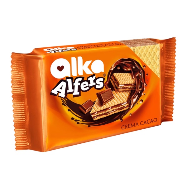 Napolitane cu crema cacao Alka Alfers, 170g