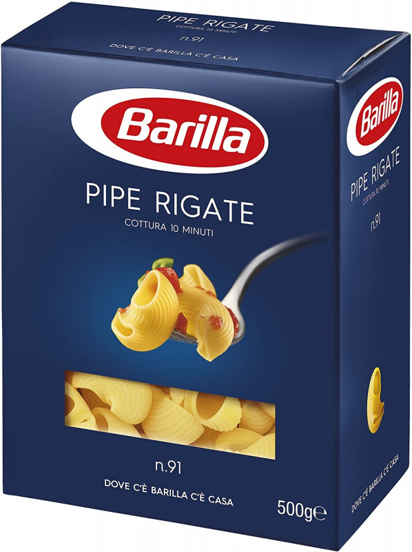Paste Barilla Pipe Rigate 500 g