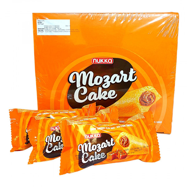 Prajitura de caramel Mozart Nukka 40 g, 24 buc