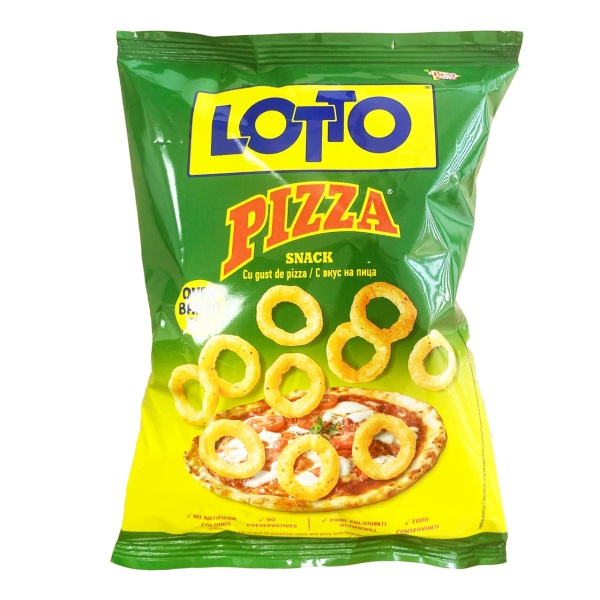 Snacks Lotto cu aroma de pizza 35 g, 24 buc
