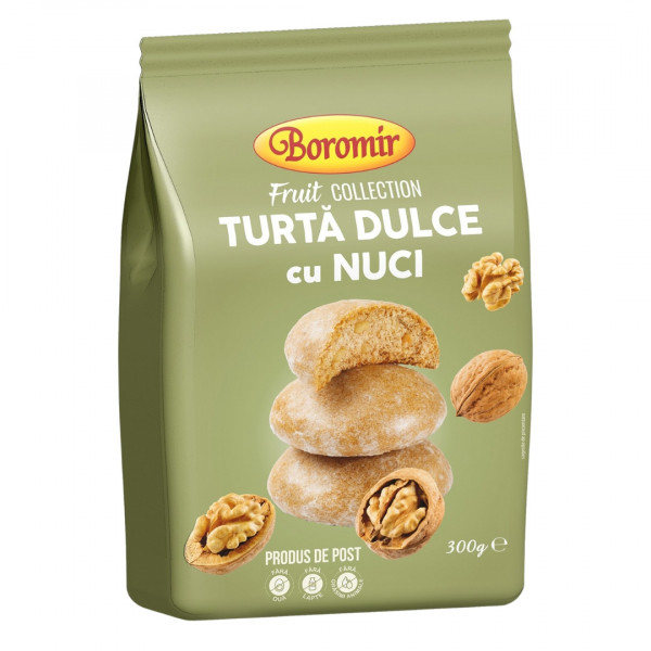Turta dulce cu nuci Boromir Amylon 300g