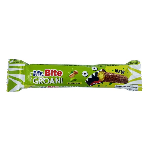 Baton de ciocolata cu fistic Mr Bite 40 g, 24 buc