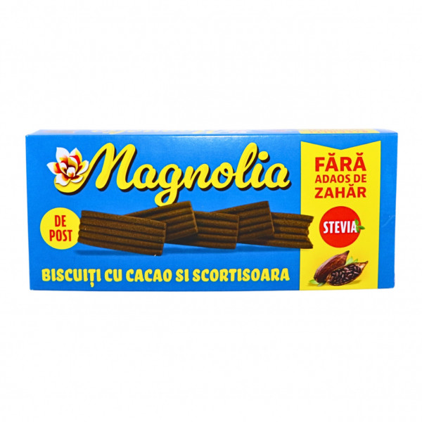 Biscuiti fara zahar cacao si scortisoara cu stevia Magnolia 130 g