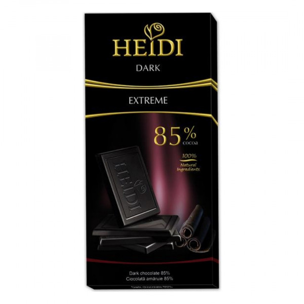 Ciocolata Heidi Dark Extreme 85% 80 g