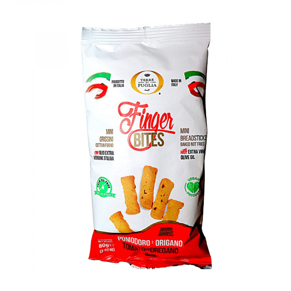 Covrigei Finger Bites cu rosii si oregano Tarallini 80 g