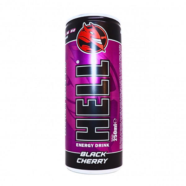 Energizant Hell cirese negre Black Cherry 250 ml, 24 buc