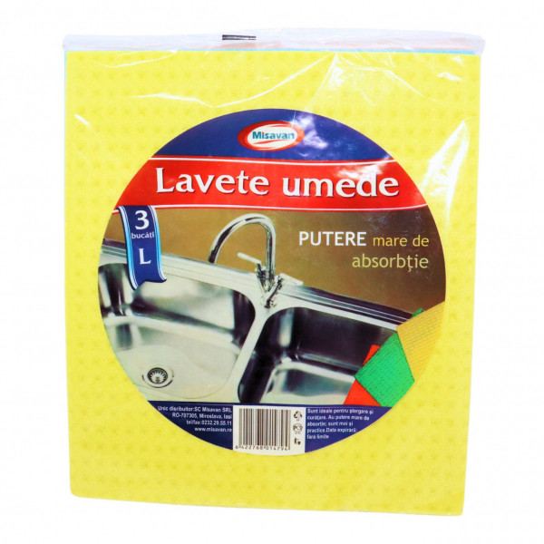Lavete umede Misavan marime L, 3 buc