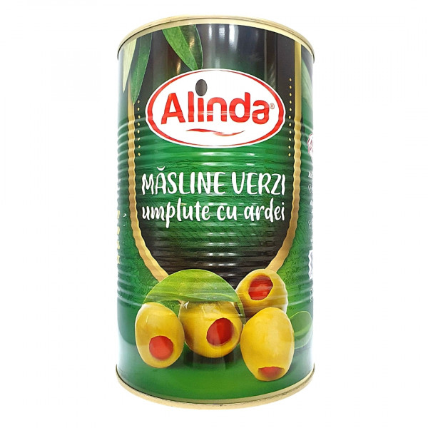 Masline verzi cu ardei Alinda 2,5 kg