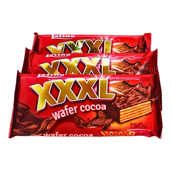 Napolitane cu glazura si crema Latino XXXL, 50 g, 24 buc