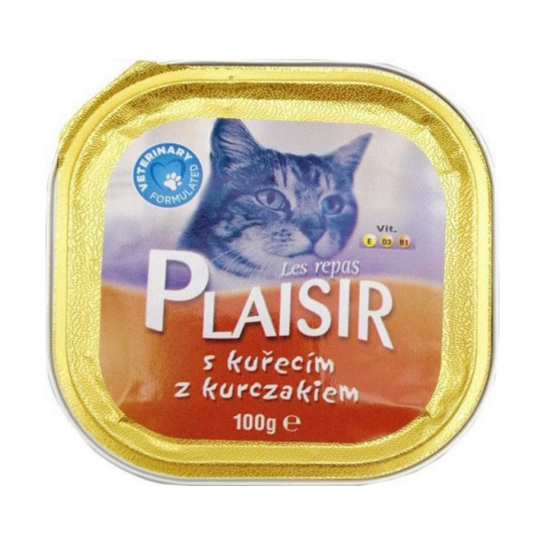 Pate pentru pisici Plasir cu pui 100 g