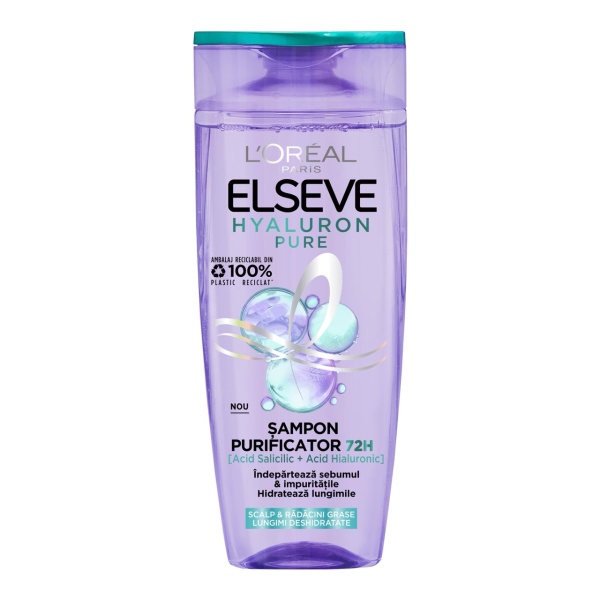 Sampon hidratant Elseve Hyaluron Pure, 250 ml