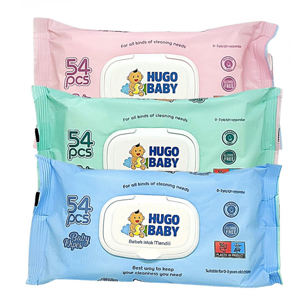 Servetele umede cu capac Hugo Baby, 54 buc