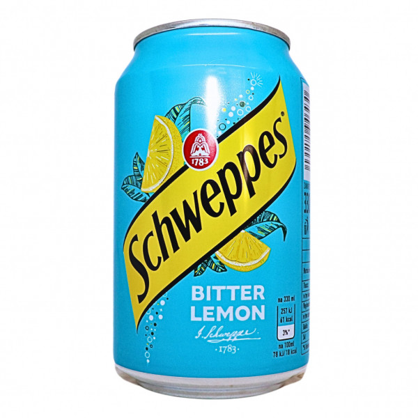 Suc Schweppes Bitter Lemon doza 330 ml, 24 buc
