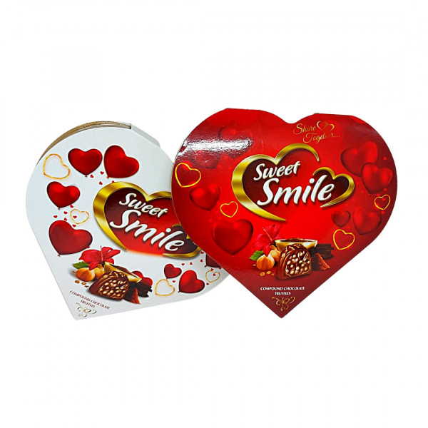 Bomboane truffle ciocolata alune inima Sweet Smile 210 g
