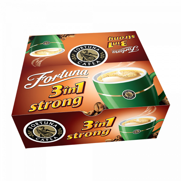 Cafea 3 in 1 Fortuna Strong 15,2 g, 24 buc