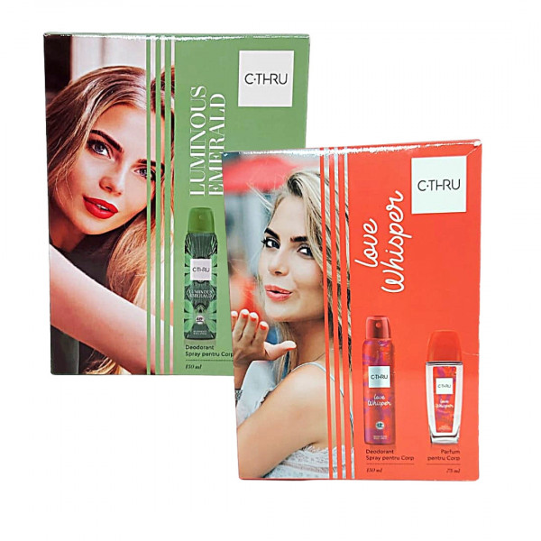 Caseta cadou cu parfum si deodorant pentru corp C-Thru