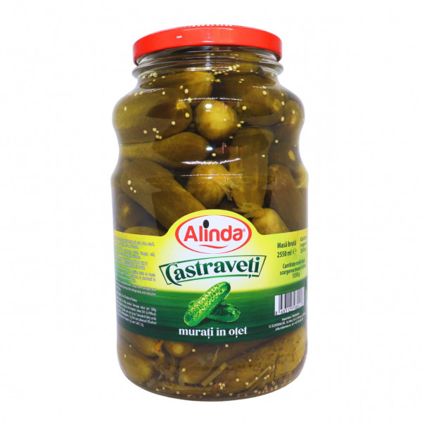 Castraveti murati in otet Alinda 2,65 kg