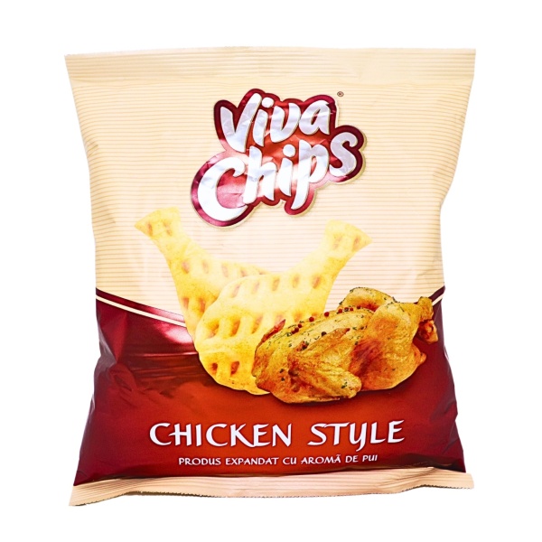 Chipsuri cu pui Viva Chicken Style 50 g