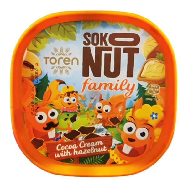 Crema de ciocolata cu alune Toren Sokonut, 380 g