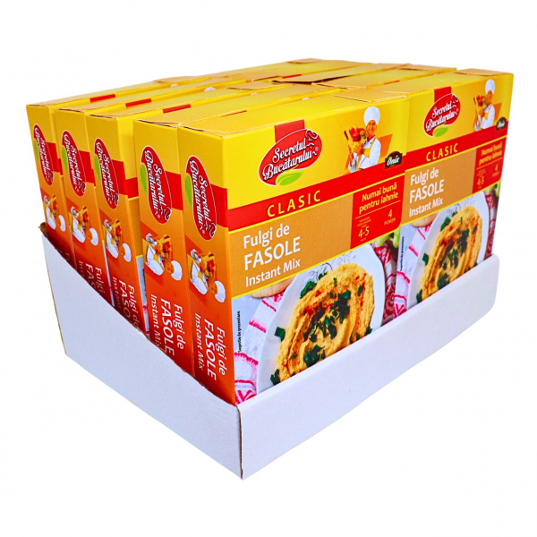 Fulgi de fasole instant mix Secretul Bucatarului 90 g, 10 buc
