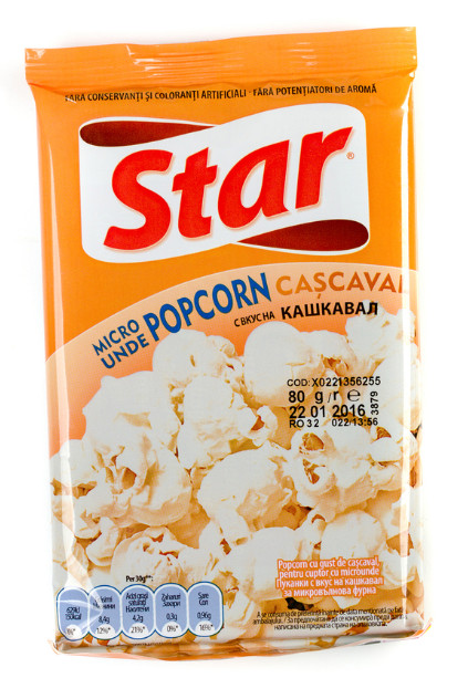 Popcorn microunde cu cascaval Star 87 g
