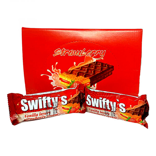 Prajitura de capsuni Swifty`s 45 g, 24 buc