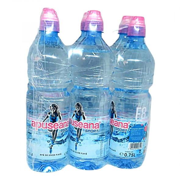 Apa plata Apuseana Sport 750 ml, 6 buc