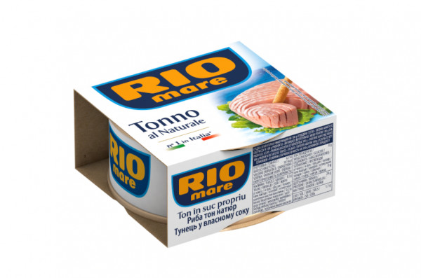 Conserva ton on intreg in sos natural Rio 160 g, 3 buc