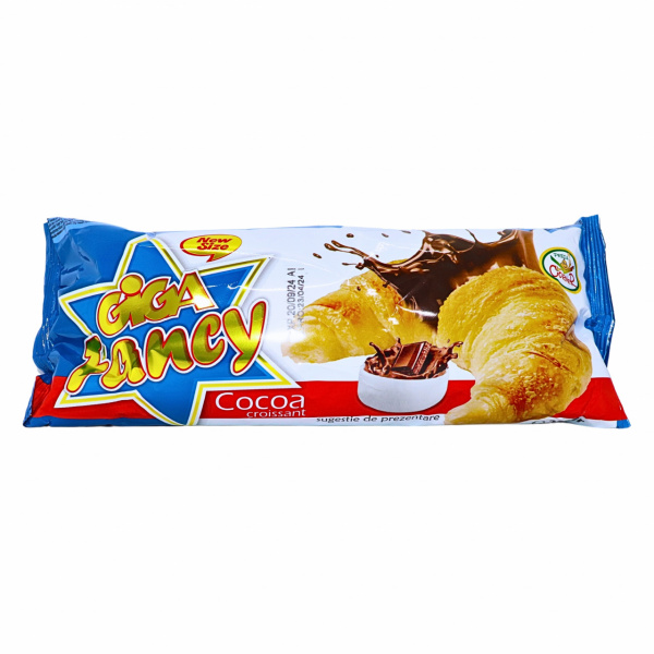 Croissant Cacao Fancy Giga 200 g, 10 buc