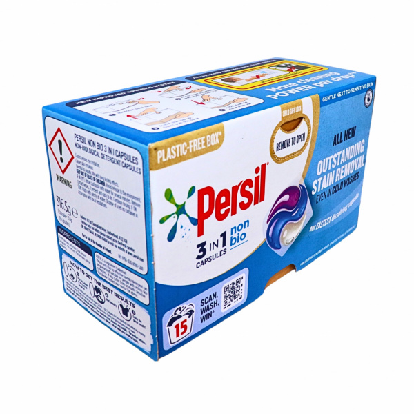 Detergent capsule Persil Non Bio 3in1, 15 buc, 316,5 g