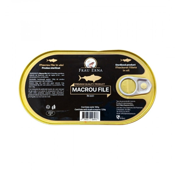 Macrou in ulei Frau Erna 190 g