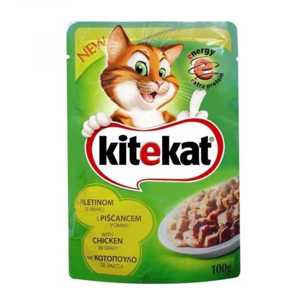 Mancare cu pui pentru pisici Kitekat 100 g
