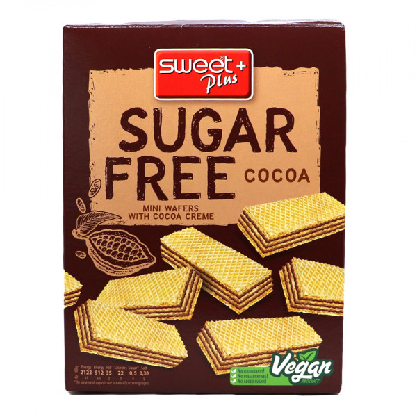 Napolitane crema de cacao fara zahar Sugar Free 180 g