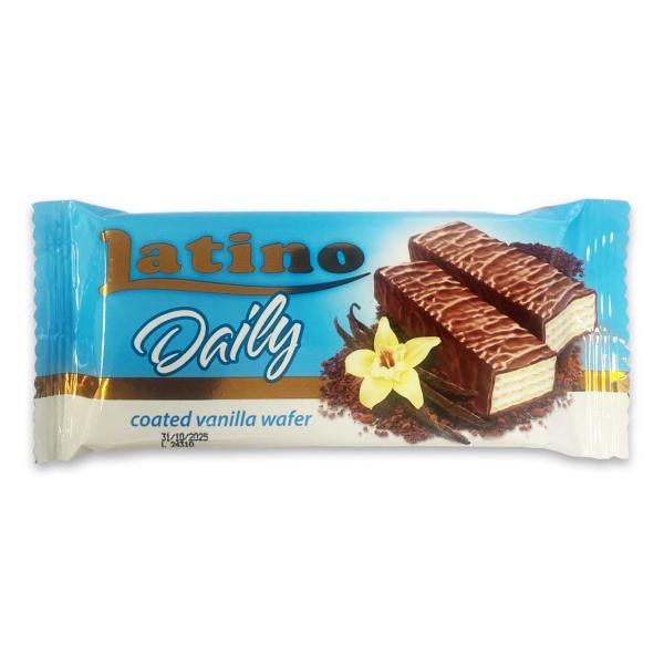 Napolitane cu crema de vanilie Latino Daily 70 g, 24 buc