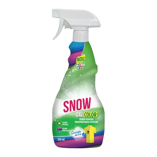 Spray pentru indepartarea petelor Snow Oxi Color, 500 ml