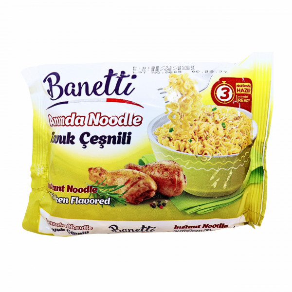 Supa noodles instant cu pui la plic Banetti 75 g