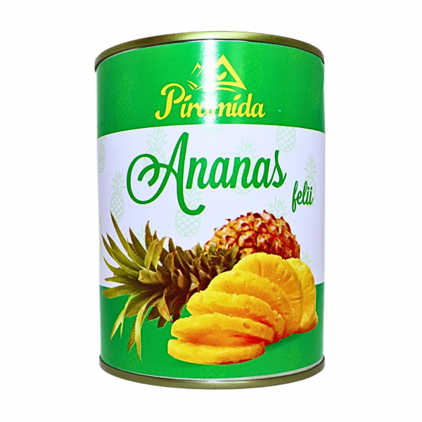 Ananas rondele felii Piramida 565 g