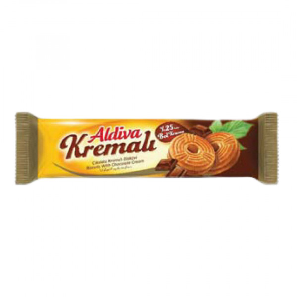 Biscuiti cu ciocolata Kremali Aldiva 45 g, 24 buc